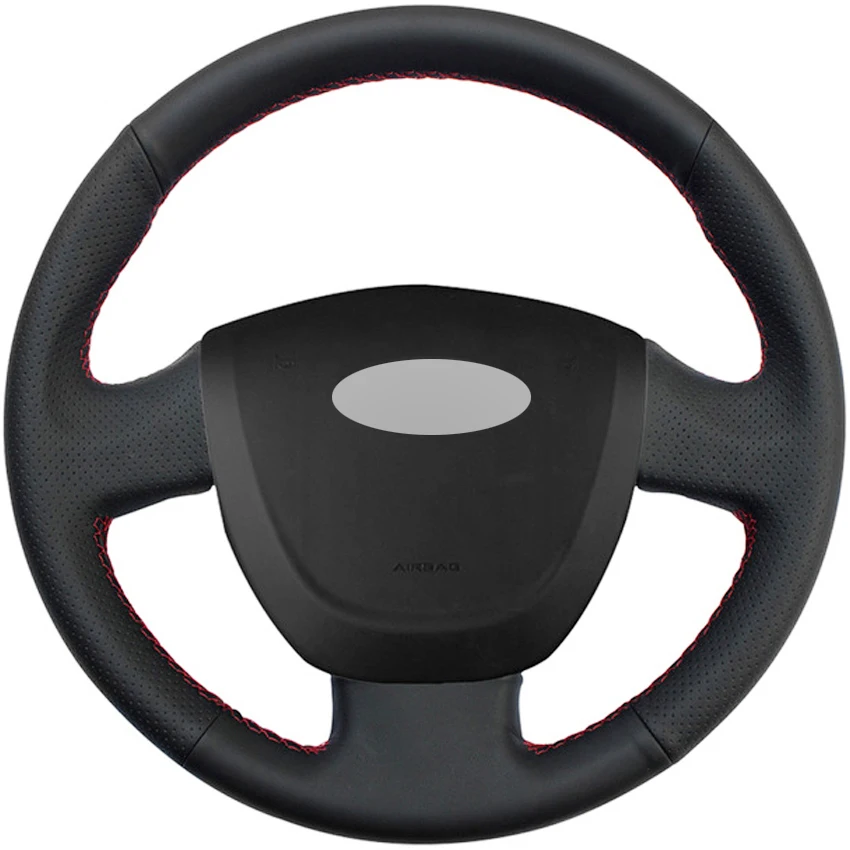 Black PU Faux Leather DIY Hand-stitched Car Steering Wheel Cover for Lada Granta 2011-2016
Black PU Faux Leather DIY Hand-stitched Car Steering Wheel Cover for Lada Granta 2011-2016