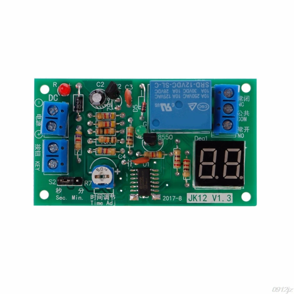 DC 12V LED Digital Time Delay Relay Trigger Timer Delay Switch Circuit Board Timing Control Adjustable Switch Relay Module
DC 12V LED Digital Time Delay Relay Trigger Timer Delay Switch Circuit Board Timing Control Adjustable Switch Relay Module