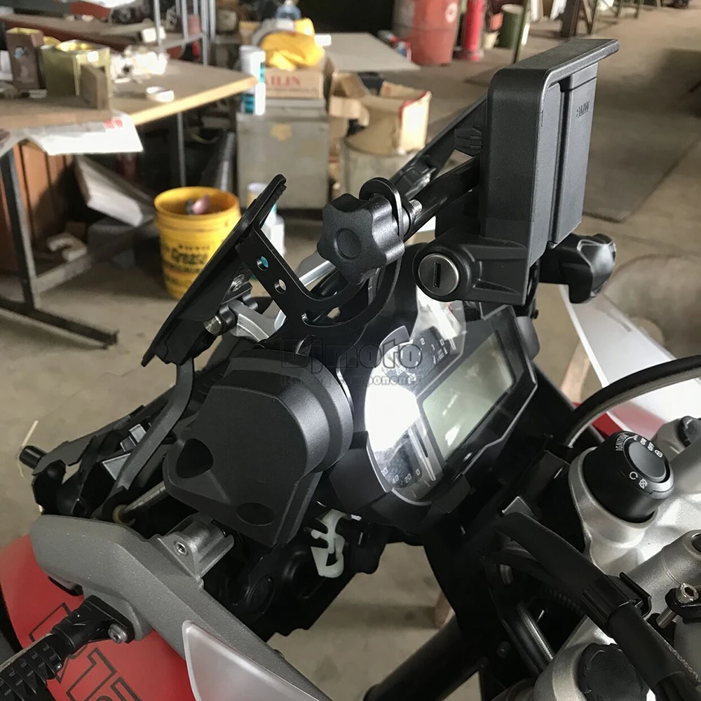 Titanium ampliador de extensi/ón para B.M.W R1200GS LC//ADV 2013-2018 R1200GS Rallye 2016-2018 R1250GS 2018 de Alta versi/ón YSMOTO Soporte Lateral para Motocicleta