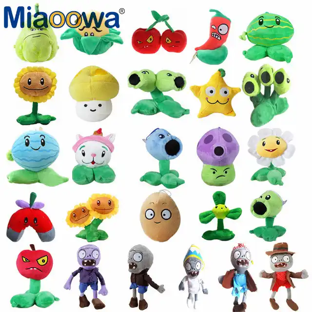 muñecos plantas contra zombies