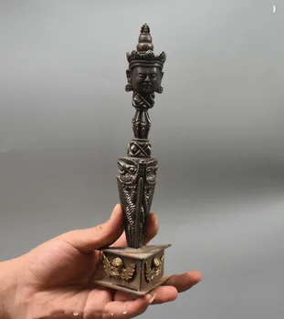 christmas 9" Old Tibet TianTie Iron Meteorite Buddha head Dorje Phurba Dagger Holder FaQi halloween
christmas 9" Old Tibet TianTie Iron Meteorite Buddha head Dorje Phurba Dagger Holder FaQi halloween