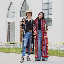 TIYIHAILEY Free Shipping Fashion 100% wool Coat For Women Plus Size Loose Outerwear Long Sleeve Maxi Hand Made National Sweaters TIYIHAILEY Free Shipping Fashion 100% wool Coat For Women Plus Size Loose Outerwear Long Sleeve Maxi Hand Made National Sweaters