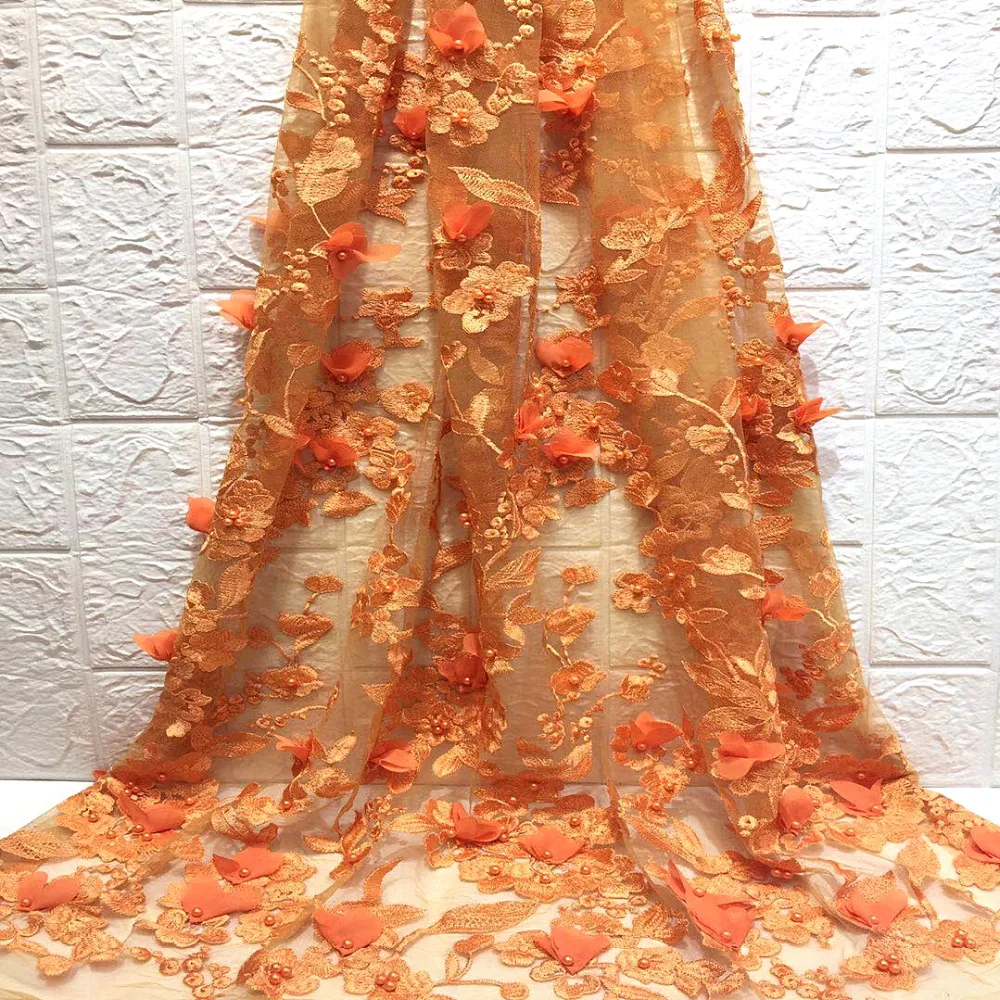 NEW African Lace Fabric 2019 High Quality French Velvet Lace Fabric With Pearls 3D Lace Fabric For Wedding Party 5 Yards A156
NEW African Lace Fabric 2019 High Quality French Velvet Lace Fabric With Pearls 3D Lace Fabric For Wedding Party 5 Yards A156