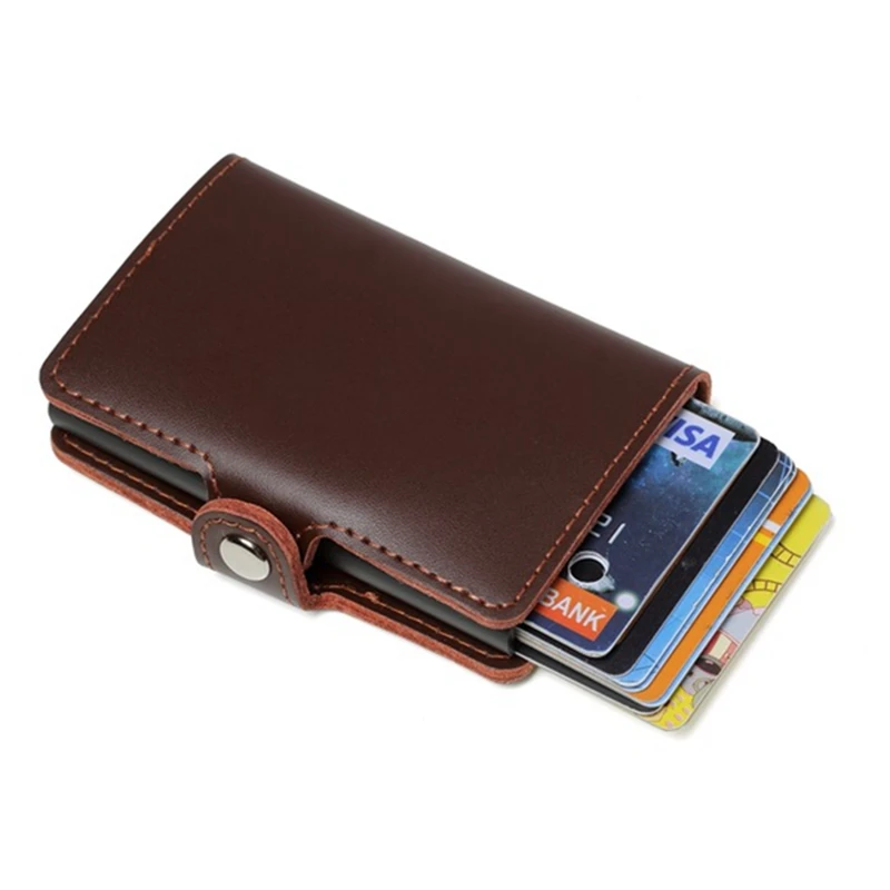 Men Wallet Metal Card Holder RFID Aluminium Alloy Credit Card Holder women Leather Wallet Antitheft Automatic Pop Up Card purse
Men Wallet Metal Card Holder RFID Aluminium Alloy Credit Card Holder women Leather Wallet Antitheft Automatic Pop Up Card purse