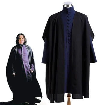 Deathly Hallows Professor Severus Snape Cosplay Costume Halloween Carnival Black Robe Cloak Hogwarts School Uniforms Custom Made
Deathly Hallows Professor Severus Snape Cosplay Costume Halloween Carnival Black Robe Cloak Hogwarts School Uniforms Custom Made