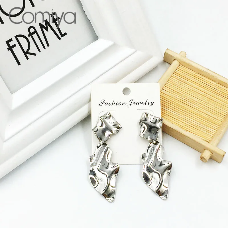 Comiya Fashion Dangle Earrings Silver Color Zinc Alloy Oorbellen Hangers Statement Abstract Pattern Big Earring For Women
Comiya Fashion Dangle Earrings Silver Color Zinc Alloy Oorbellen Hangers Statement Abstract Pattern Big Earring For Women