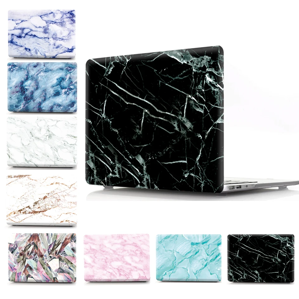 Laptop Case For MacBook Air Pro Retina 11 12 13 15 Case 2017 Cover PVC Marble Case for mac book new Pro 13 2018 Touch Bar Cover (1)