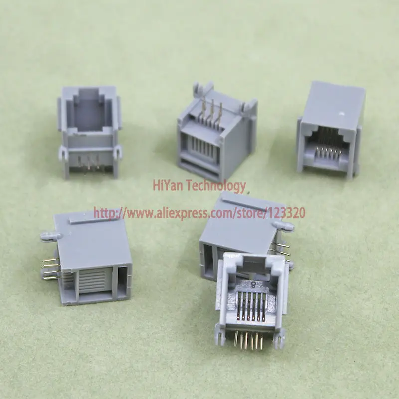 (100pcs/lot) RJ11 6P6C Modular Jack Network Socket 6 Pin 90 Degree Curved Needle Welded Type With Side
(100pcs/lot) RJ11 6P6C Modular Jack Network Socket 6 Pin 90 Degree Curved Needle Welded Type With Side