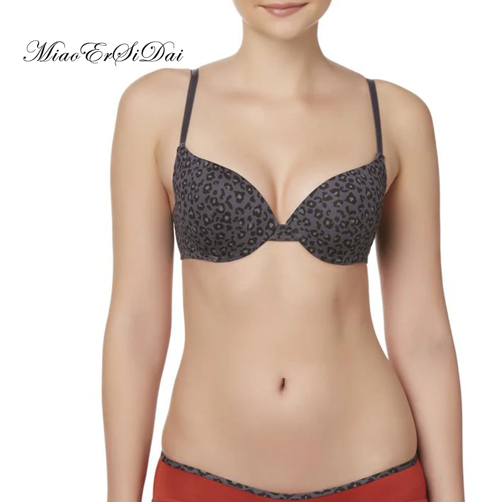 Women Padded T-shirt Bra Leopard Printed Push up Brassiere Top Underwire Soutien Gorge
Women Padded T-shirt Bra Leopard Printed Push up Brassiere Top Underwire Soutien Gorge