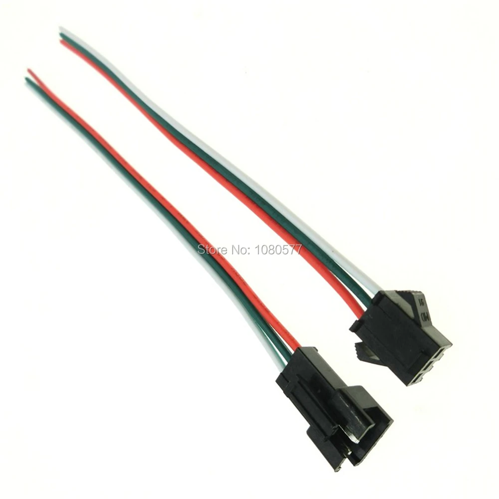 10Pairs 15cm JST SM 3Pin LED Cable Connectors Female Male For WS2812B WS2811 WS2812 LED Strip
10Pairs 15cm JST SM 3Pin LED Cable Connectors Female Male For WS2812B WS2811 WS2812 LED Strip