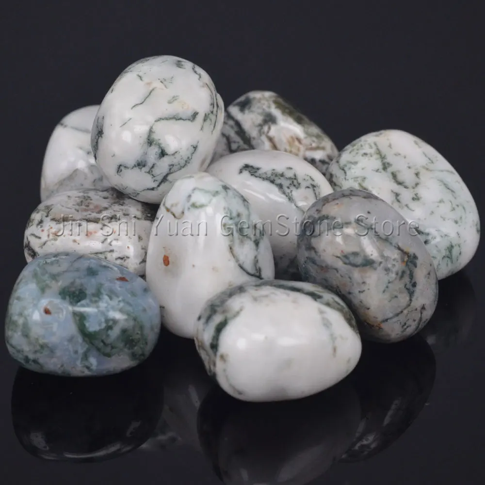 

Bulk Tumbled Tree Agate Stone Natural Polished Gemstone Supplies for Wicca, Reiki, and Energy Crystal Healing