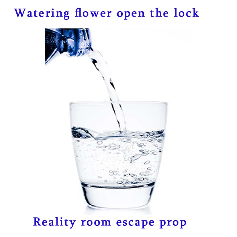 

Takagism real-life room escape prop watering prop fantastic water props watering flower to open the lock in chamber room