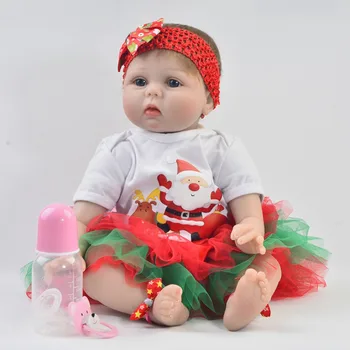 Bebes Reborn xmas gift toy silicone baby doll reborn 22 Inch 55CM real fake baby newborn doll toys for child play house toys
Bebes Reborn xmas gift toy silicone baby doll reborn 22 Inch 55CM real fake baby newborn doll toys for child play house toys