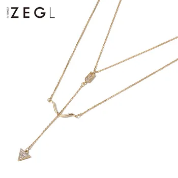 ZEGL necklace female designer niche double clavicle chain ins breeze neck chain multi-layer sweater chain accessories
ZEGL necklace female designer niche double clavicle chain ins breeze neck chain multi-layer sweater chain accessories