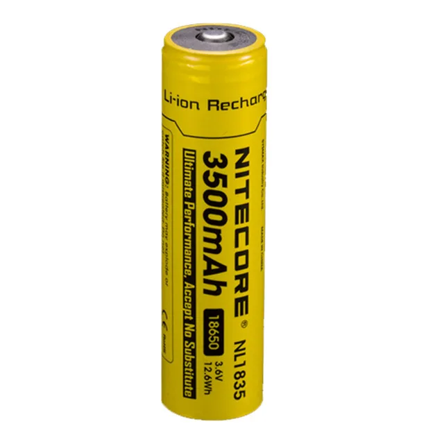 1 Pcs Nitecore 18650 3500 mAh NL1835 3.6 V 9.6Wh Li-on rechargeable protected li-ion button top
1 Pcs Nitecore 18650 3500 mAh NL1835 3.6 V 9.6Wh Li-on rechargeable protected li-ion button top