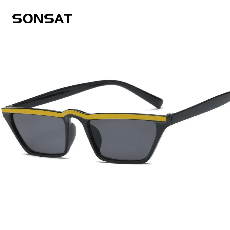 SONSAT Popular Women Small Cat Eye Women Sunglasses square Fashion Double Color Frame Shades UV400 cat eye sun glasses
SONSAT Popular Women Small Cat Eye Women Sunglasses square Fashion Double Color Frame Shades UV400 cat eye sun glasses