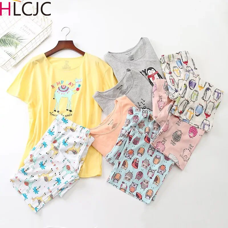 Summer Short Sleeved Korean Cartoon Printing Pajamas Tall Woman Loungewear Pyjamas Women Pijama Plus Size S--XXXL For 105kg
Summer Short Sleeved Korean Cartoon Printing Pajamas Tall Woman Loungewear Pyjamas Women Pijama Plus Size S--XXXL For 105kg