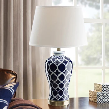 Chinese Blue Ceramic Table Lamp for restaurant living bedroom decorated table lights Vase White Blue lamps ZL183
Chinese Blue Ceramic Table Lamp for restaurant living bedroom decorated table lights Vase White Blue lamps ZL183