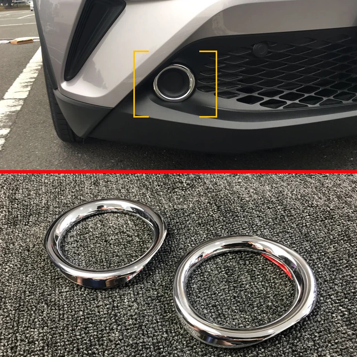 ABS Chrome Front Fog Light Lamp Cover Trim For Toyota C-HR CHR 2017 2018 2019 Car Accessories Stickers W4
ABS Chrome Front Fog Light Lamp Cover Trim For Toyota C-HR CHR 2017 2018 2019 Car Accessories Stickers W4