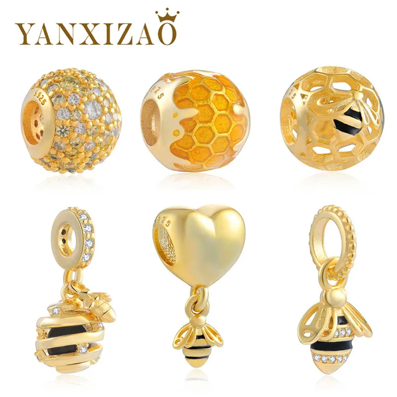 Yanxizao New 925 Silver Beads Love Fashion Lovers Original Beads Fit Pandora Charm Bracelet Jewelry Gift DIY Gold Bee Beads
Yanxizao New 925 Silver Beads Love Fashion Lovers Original Beads Fit Pandora Charm Bracelet Jewelry Gift DIY Gold Bee Beads