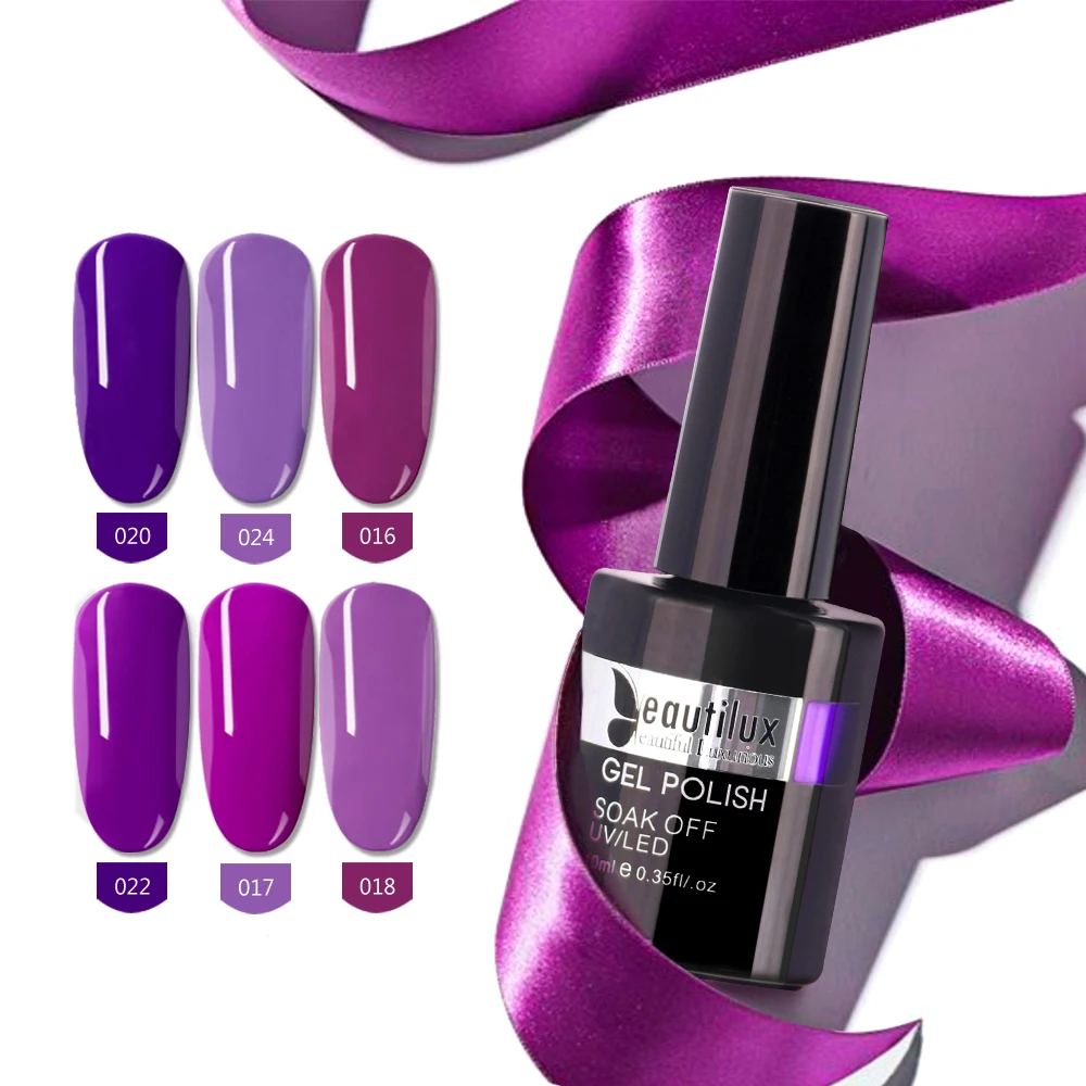 Purple Color Gel polish 1pc Violet Lavender Color Soak Off UV LED Nail Gel Polish Gels Nail Varnish Lacquer Enalmel 10ml
Purple Color Gel polish 1pc Violet Lavender Color Soak Off UV LED Nail Gel Polish Gels Nail Varnish Lacquer Enalmel 10ml