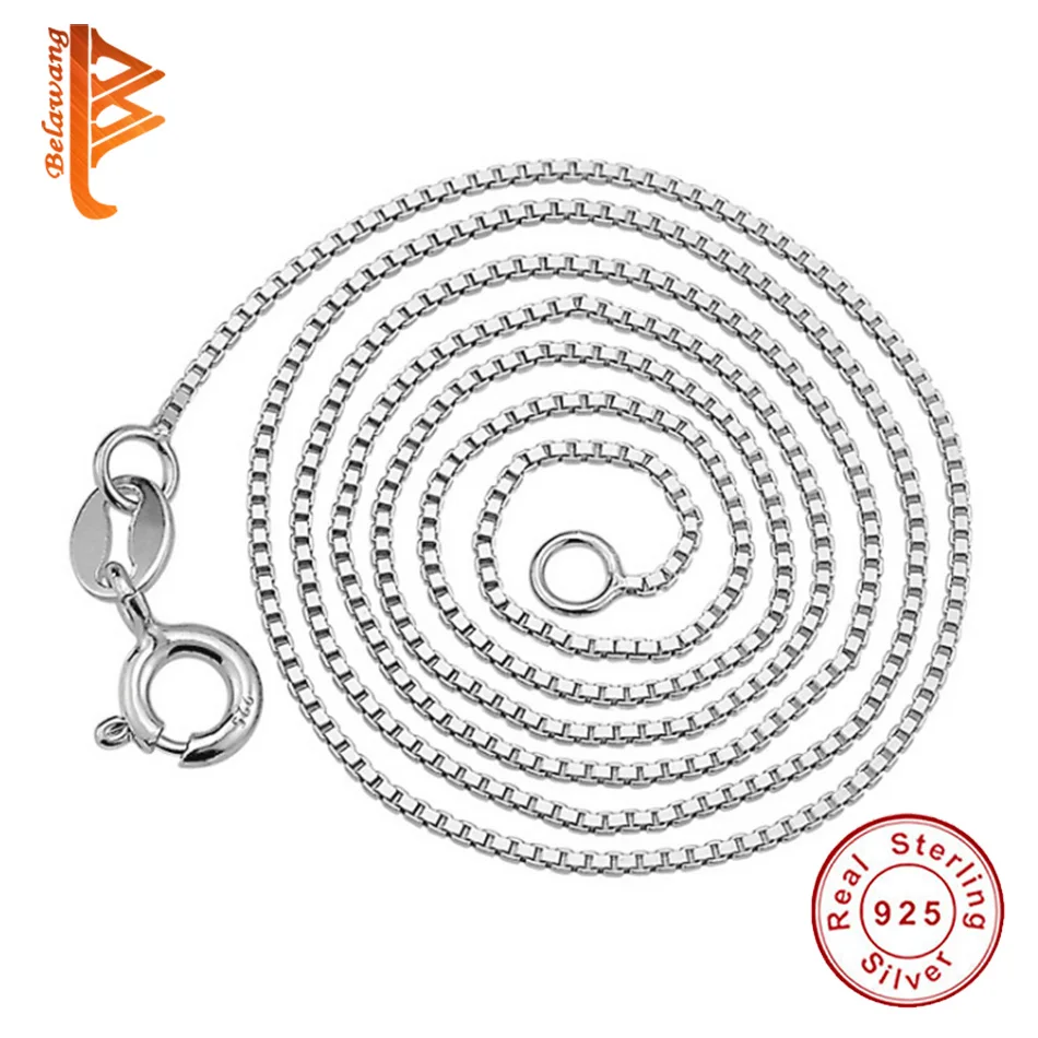 100% Real 925 Sterling Silver Vintage Chain Necklace Women Box Chain Adjustable Silver 925 Jewelry Gift
100% Real 925 Sterling Silver Vintage Chain Necklace Women Box Chain Adjustable Silver 925 Jewelry Gift