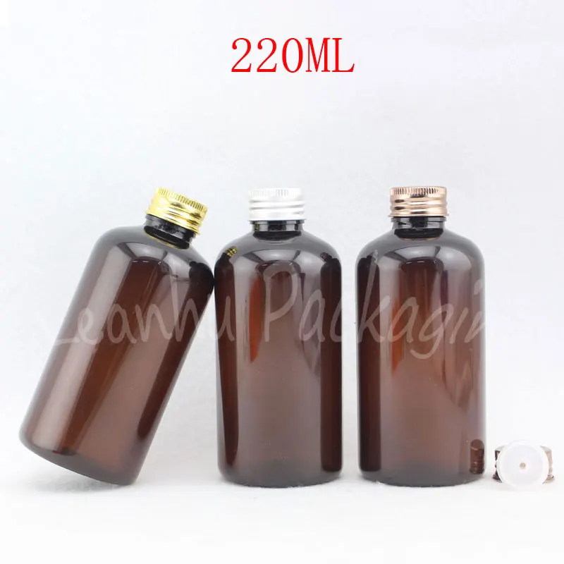 220ML Brown Round Shoulder Plastic Bottle Aluminum Cap , 220CC Shampoo / Shower Gel Sub-bottling , Empty Cosmetic Container
220ML Brown Round Shoulder Plastic Bottle Aluminum Cap , 220CC Shampoo / Shower Gel Sub-bottling , Empty Cosmetic Container