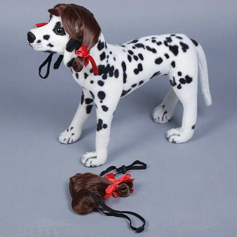 High Temperature Wire Wig Pet Headwear Accessories Multiple Color Curly Pet Dog Wig Cosplay Decorations Dog Costume Accessories
High Temperature Wire Wig Pet Headwear Accessories Multiple Color Curly Pet Dog Wig Cosplay Decorations Dog Costume Accessories