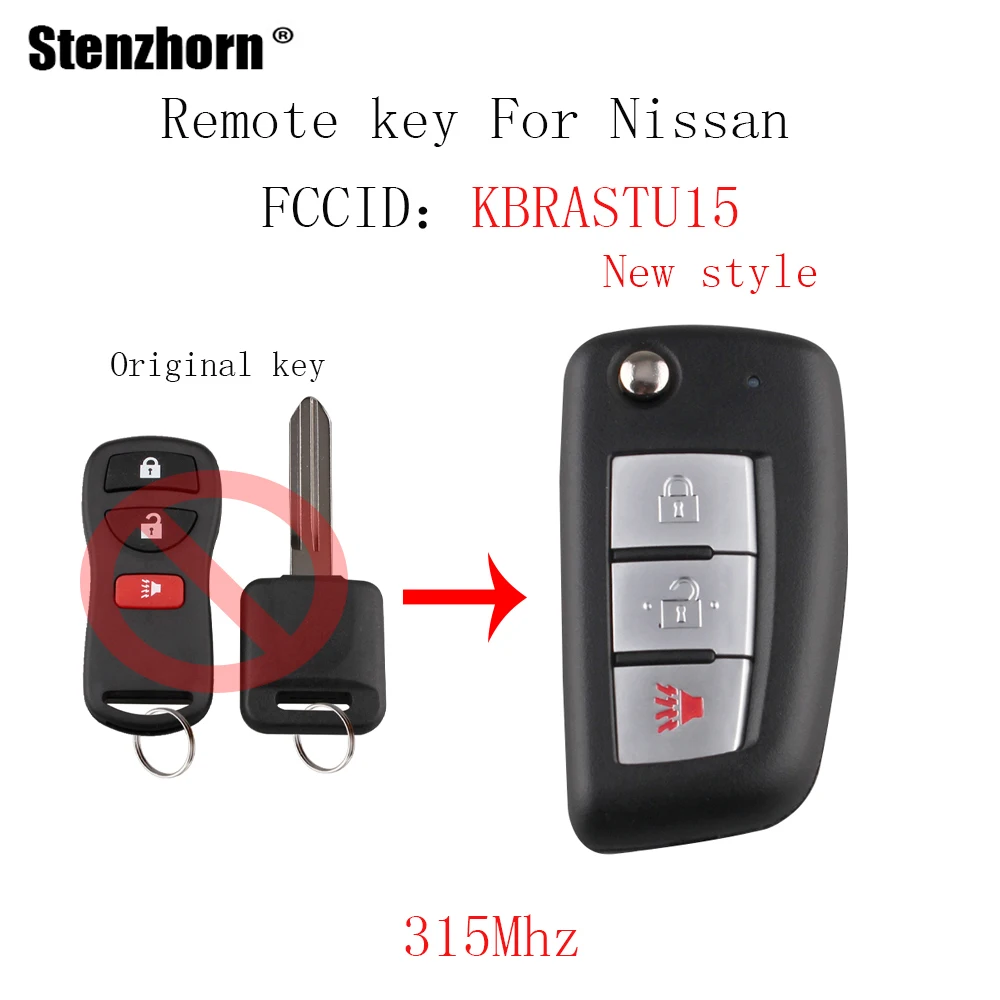 Stenzhorn 3BT New Style Car Remote key For Nissan Versa 2007-2013 For Nissan Xterra 2005-2014 KBRASTU15 Transponder ID46 chip
Stenzhorn 3BT New Style Car Remote key For Nissan Versa 2007-2013 For Nissan Xterra 2005-2014 KBRASTU15 Transponder ID46 chip