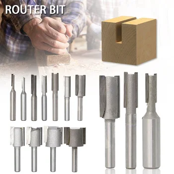 1pcs 1/4" 1/2"Shank 2 Flute Straight Bit Woodworking Tools Router Bit Carbide Single & Double Edge Cutter
1pcs 1/4" 1/2"Shank 2 Flute Straight Bit Woodworking Tools Router Bit Carbide Single & Double Edge Cutter
