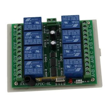 RF Wireless Remote Switch 8CH Relay Receiver With Cover Learning Code For Pump Motor Home Light LED Bulb Lamp 315Mhz/433Mhz
RF Wireless Remote Switch 8CH Relay Receiver With Cover Learning Code For Pump Motor Home Light LED Bulb Lamp 315Mhz/433Mhz