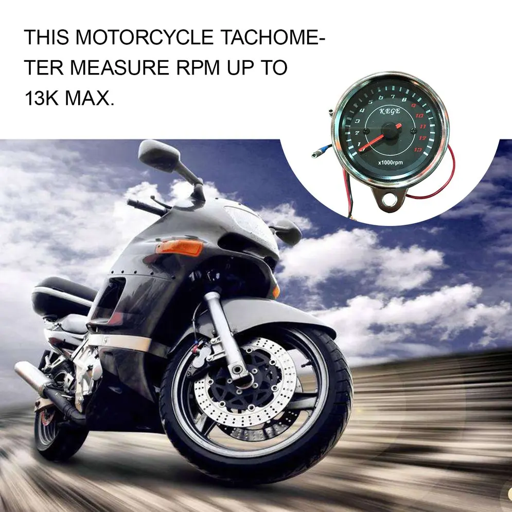 12V Universal Motorcycle Tachometer Meter LED Backlight 13K RPM Shift Motorcycle Digital Tachometer Oil Fuel Lever Gauge
12V Universal Motorcycle Tachometer Meter LED Backlight 13K RPM Shift Motorcycle Digital Tachometer Oil Fuel Lever Gauge