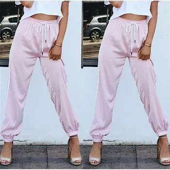 2019 Fashion Women Long Casual Pant OL Harem Casual Long Drawstring Pants Ladies Summer Loose Work Pants New High Waist Pant
2019 Fashion Women Long Casual Pant OL Harem Casual Long Drawstring Pants Ladies Summer Loose Work Pants New High Waist Pant