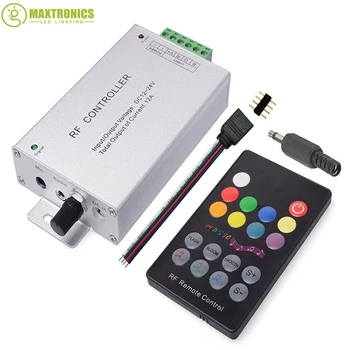 DC12V-24V 18 Keys RGB Music LED Controller RF Remote Sound Sensor Voice Audio Control For 3528 5050 RGB LED Strip Light
DC12V-24V 18 Keys RGB Music LED Controller RF Remote Sound Sensor Voice Audio Control For 3528 5050 RGB LED Strip Light