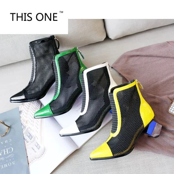 new 2017 spring summer gladiator women short boots high heels pointed toe genuine leather women summer ankle boots high quality
new 2017 spring summer gladiator women short boots high heels pointed toe genuine leather women summer ankle boots high quality