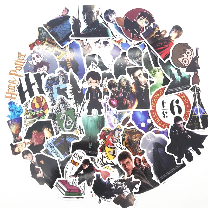 50pcs Harry Potter Movie Fashion Small Sticker Home Decor DIY Decal Stickers Luggage Laptop Skateboard Toy
50pcs Harry Potter Movie Fashion Small Sticker Home Decor DIY Decal Stickers Luggage Laptop Skateboard Toy