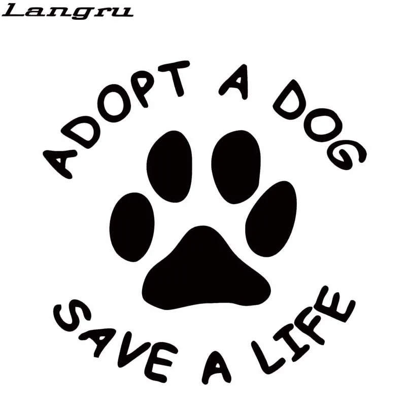 Langru Горячие продукты для принятия собаки сохранить жизнь виниловая наклейка