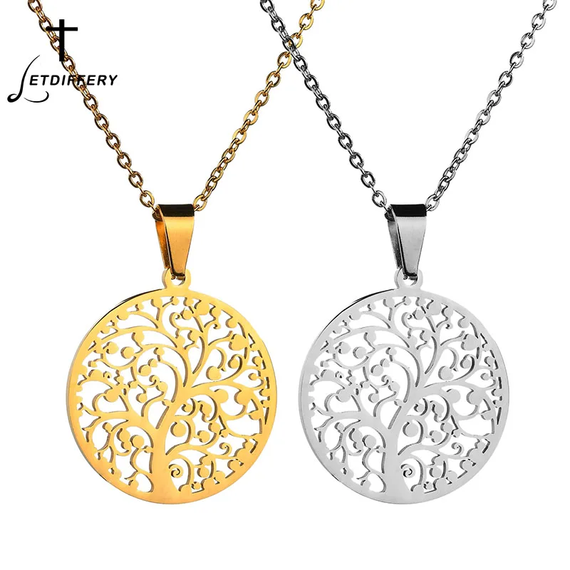 Letdiffery Tree Of Life Hollow Necklace Charm Gold Sliver Stainless Steel Pendant For Family Collares
Letdiffery Tree Of Life Hollow Necklace Charm Gold Sliver Stainless Steel Pendant For Family Collares