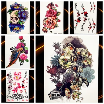 25 Style Sexy Body Art Flash Temporary Tattoo Waterproof Plum Branch Rose Flower Arm Tattoo For Women Fake Henna Tattoo Stickers
25 Style Sexy Body Art Flash Temporary Tattoo Waterproof Plum Branch Rose Flower Arm Tattoo For Women Fake Henna Tattoo Stickers