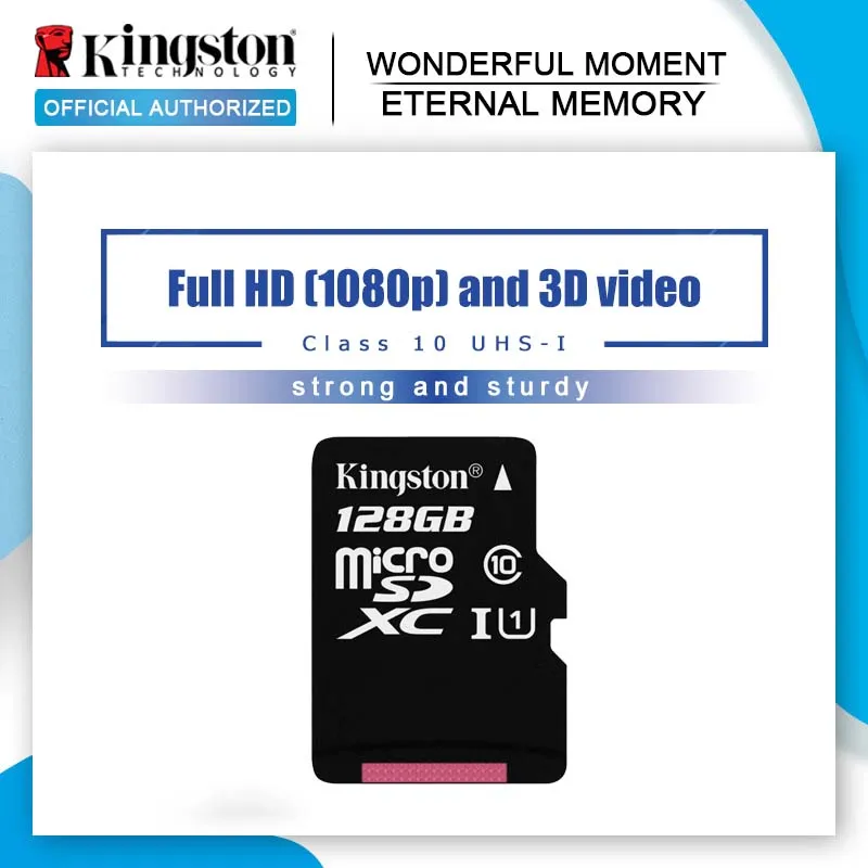 

Original Kingston Micro SD card 16GB MicroSD Memory Card 128GB 64GB 32GB Class10 TF Card MicroSDHC MicroSDXC UHS-1 4G 8GB Class4