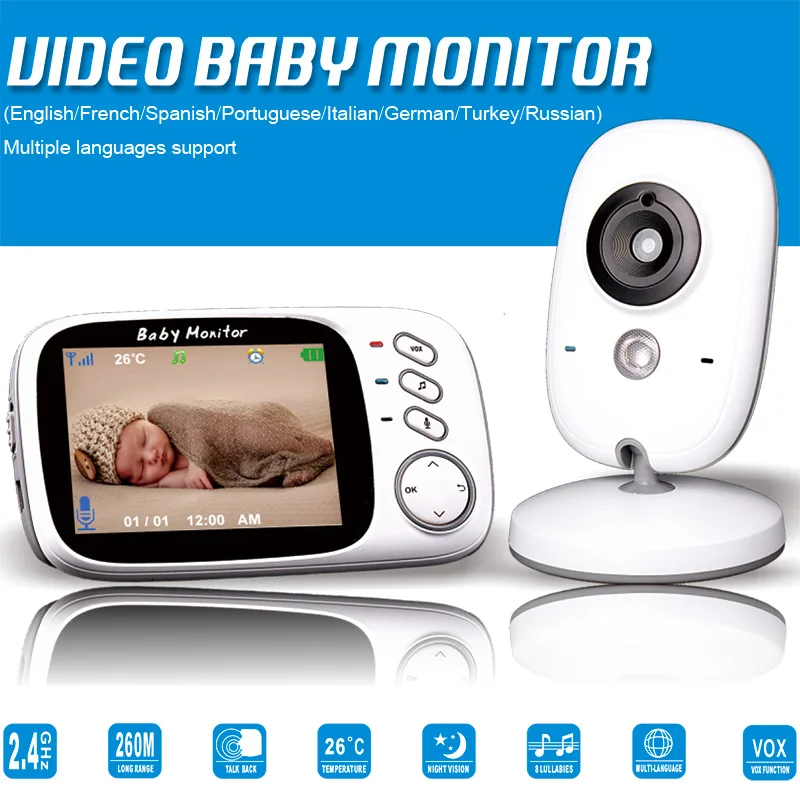 Upgraded Baby Sleeping Monitor Wireless 3.2inch LCD Display 2 way Talk Night Vision Camera Temperature Monitoring Home Security
Upgraded Baby Sleeping Monitor Wireless 3.2inch LCD Display 2 way Talk Night Vision Camera Temperature Monitoring Home Security