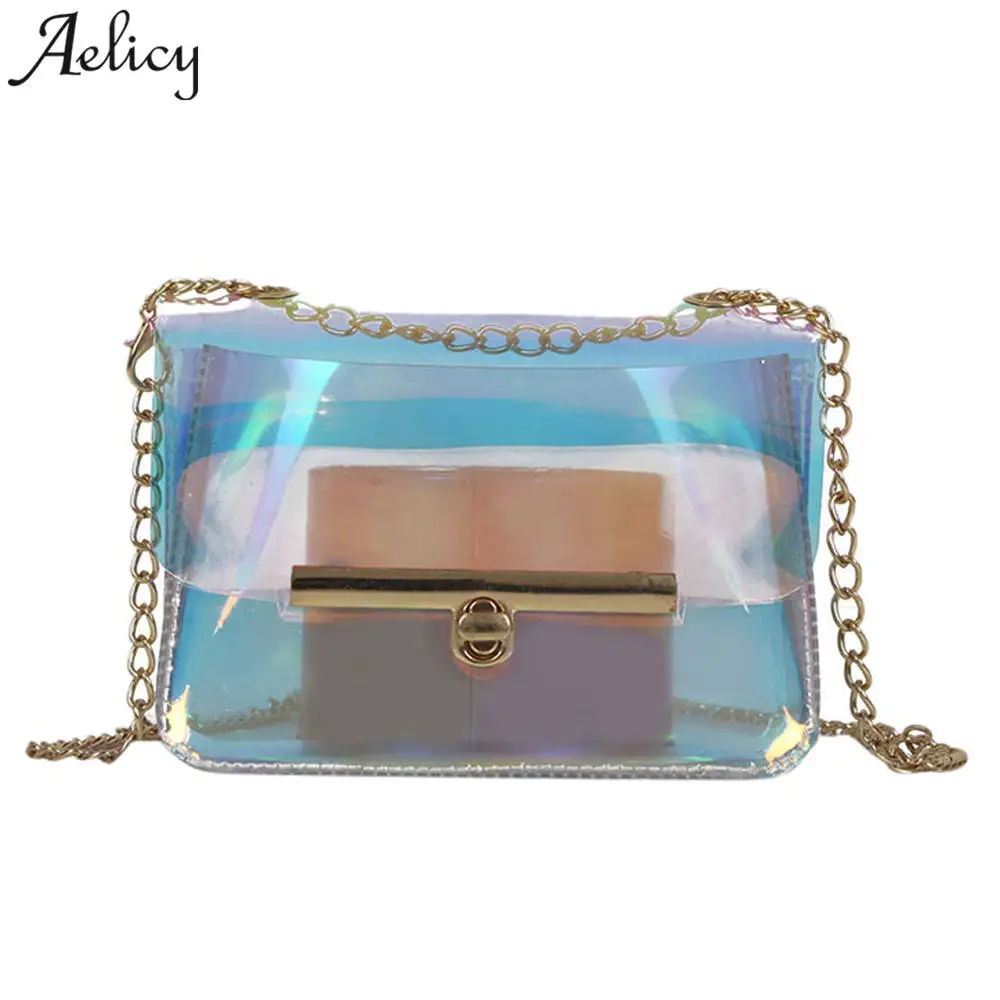 Aelicy luxury Fashion Women Transparent Shoulder Bag Jelly Candy Summer Beach Handbag Woman Chain Messenger Bags Bolsa Feminina
Aelicy luxury Fashion Women Transparent Shoulder Bag Jelly Candy Summer Beach Handbag Woman Chain Messenger Bags Bolsa Feminina