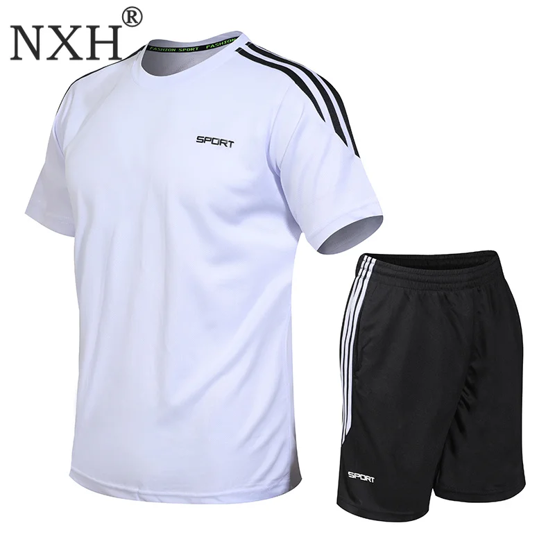 Men Sport Sets Sports Suit Men's Running Fitness Suit Quick-drying Short-sleeved Shorts Sportswear Two-piece Jogger Set
Men Sport Sets Sports Suit Men's Running Fitness Suit Quick-drying Short-sleeved Shorts Sportswear Two-piece Jogger Set