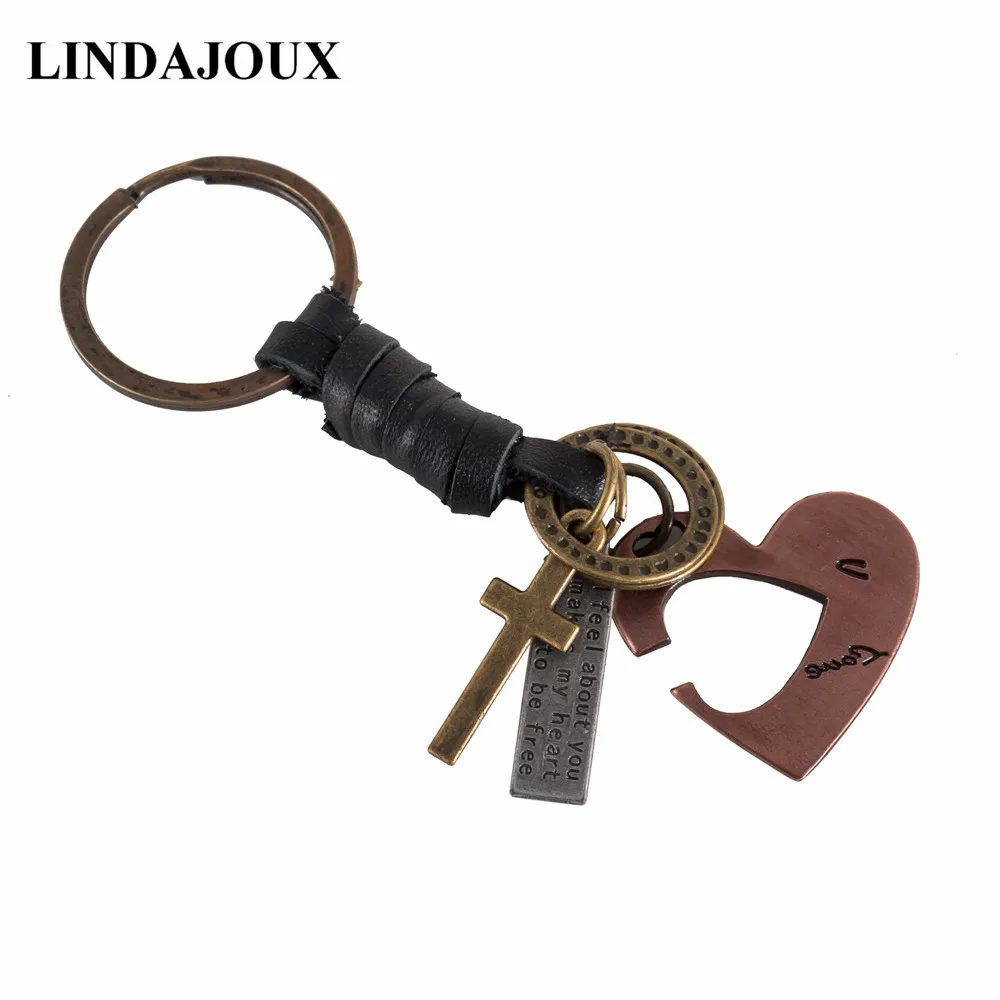 LINDAJOUX Fashion Genuine Leather Key Chains Car Pendant Alloy Hollow Heart keychain key Rings for Men Women Accessories
LINDAJOUX Fashion Genuine Leather Key Chains Car Pendant Alloy Hollow Heart keychain key Rings for Men Women Accessories