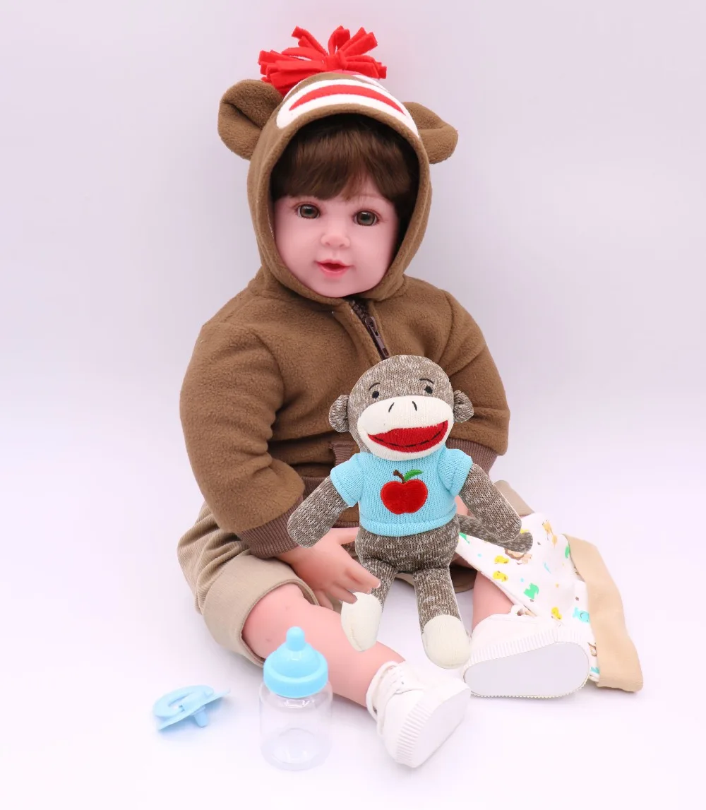 Bebes reborn doll 52cm soft silicone reborn baby dolls com corpo de silicone menina baby dolls Christmas gifts bebe doll reborn
Bebes reborn doll 52cm soft silicone reborn baby dolls com corpo de silicone menina baby dolls Christmas gifts bebe doll reborn
