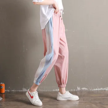 Women's 2019 Spring and Summer New Ice Silk Wide Leg Pants Sports Casual Pants Chiffon Thin Section Nine Pants Classic Trend B19
Women's 2019 Spring and Summer New Ice Silk Wide Leg Pants Sports Casual Pants Chiffon Thin Section Nine Pants Classic Trend B19