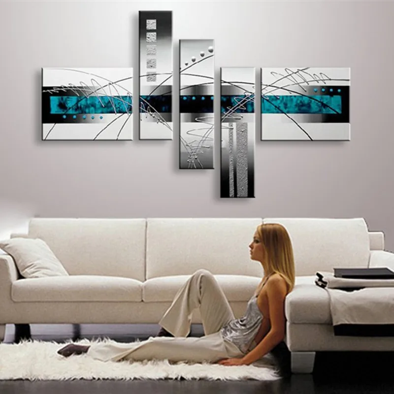 Hand Painted Abstract Line Oil Painting On Canvas Large 5 Piece Picture Modern Home Decoration Handmade Wall Art Paintings Sets
Hand Painted Abstract Line Oil Painting On Canvas Large 5 Piece Picture Modern Home Decoration Handmade Wall Art Paintings Sets