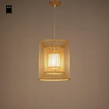 Bamboo Wicker Rattan Lantern Shade Pendant Light Fixture Rustic Country Chinese Japanese Asian Hanging Lamp Avize Luminaria Room
Bamboo Wicker Rattan Lantern Shade Pendant Light Fixture Rustic Country Chinese Japanese Asian Hanging Lamp Avize Luminaria Room