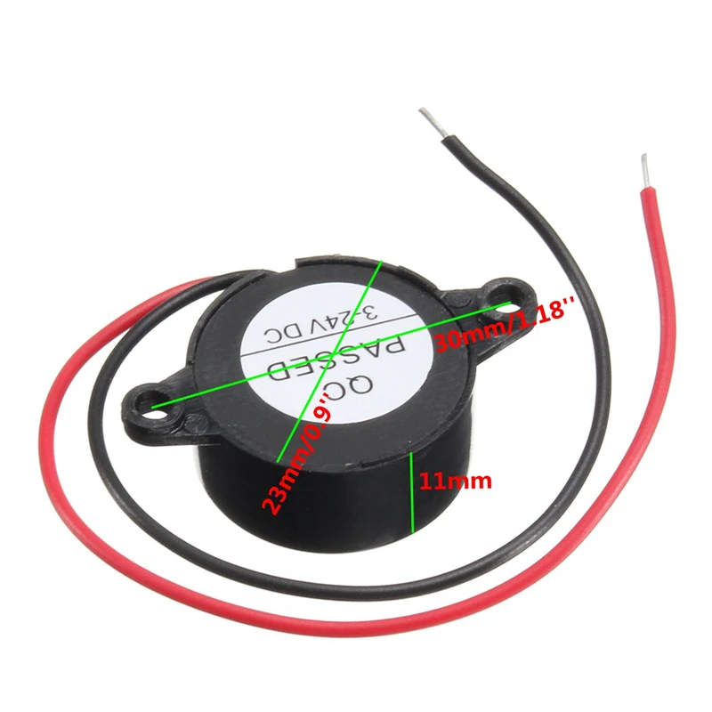 Auto Motorcycle Car Accessories 95DB Alarm DC3-24V Electronic Buzzer Continuous Beep Black Piezo Piezoelectric Sound Beeper
Auto Motorcycle Car Accessories 95DB Alarm DC3-24V Electronic Buzzer Continuous Beep Black Piezo Piezoelectric Sound Beeper