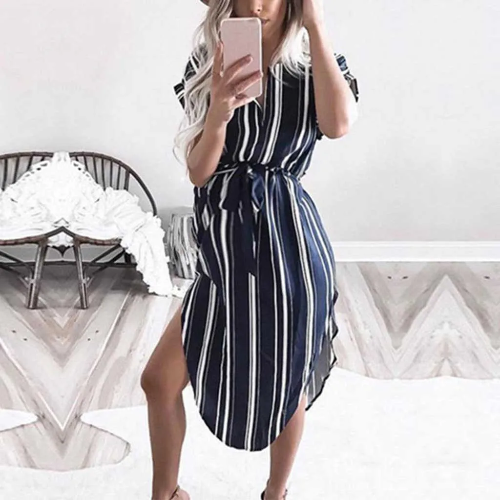 Maternity Dress Polyester 2019 Fashion Women Maternity Summer Short Sleeve Stripe Pregnancy Dresses Clothes Nursing Dress
Maternity Dress Polyester 2019 Fashion Women Maternity Summer Short Sleeve Stripe Pregnancy Dresses Clothes Nursing Dress